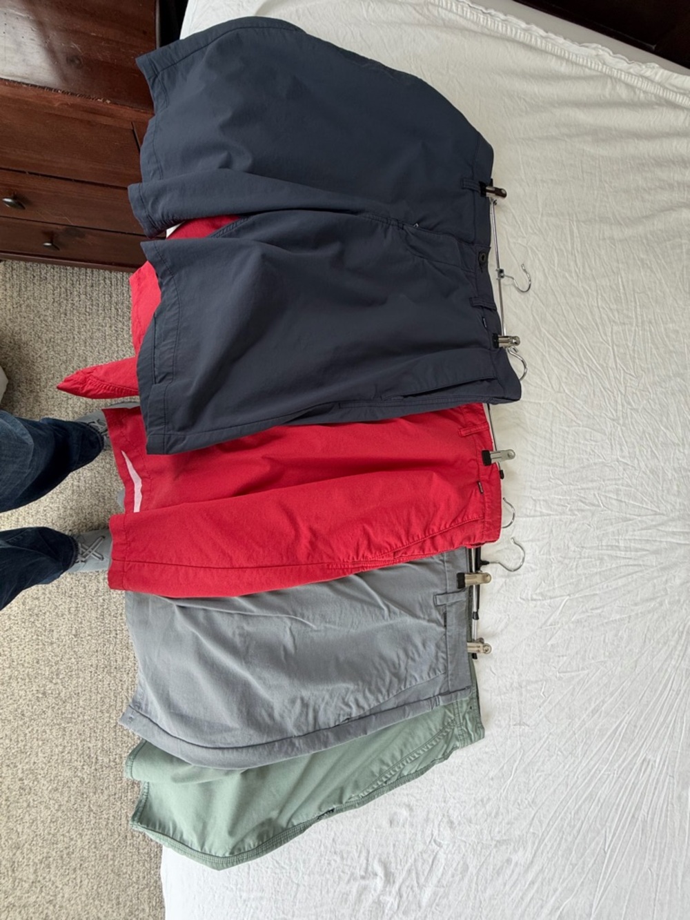 Hurley dri-fit shorts.   4 pairs. Navy, red, gray Green Casual Shorts